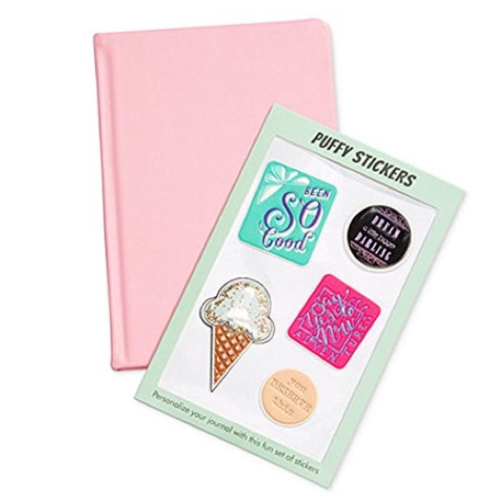 NWT🏷 Celebrate Shop Pink Journal With Stickers